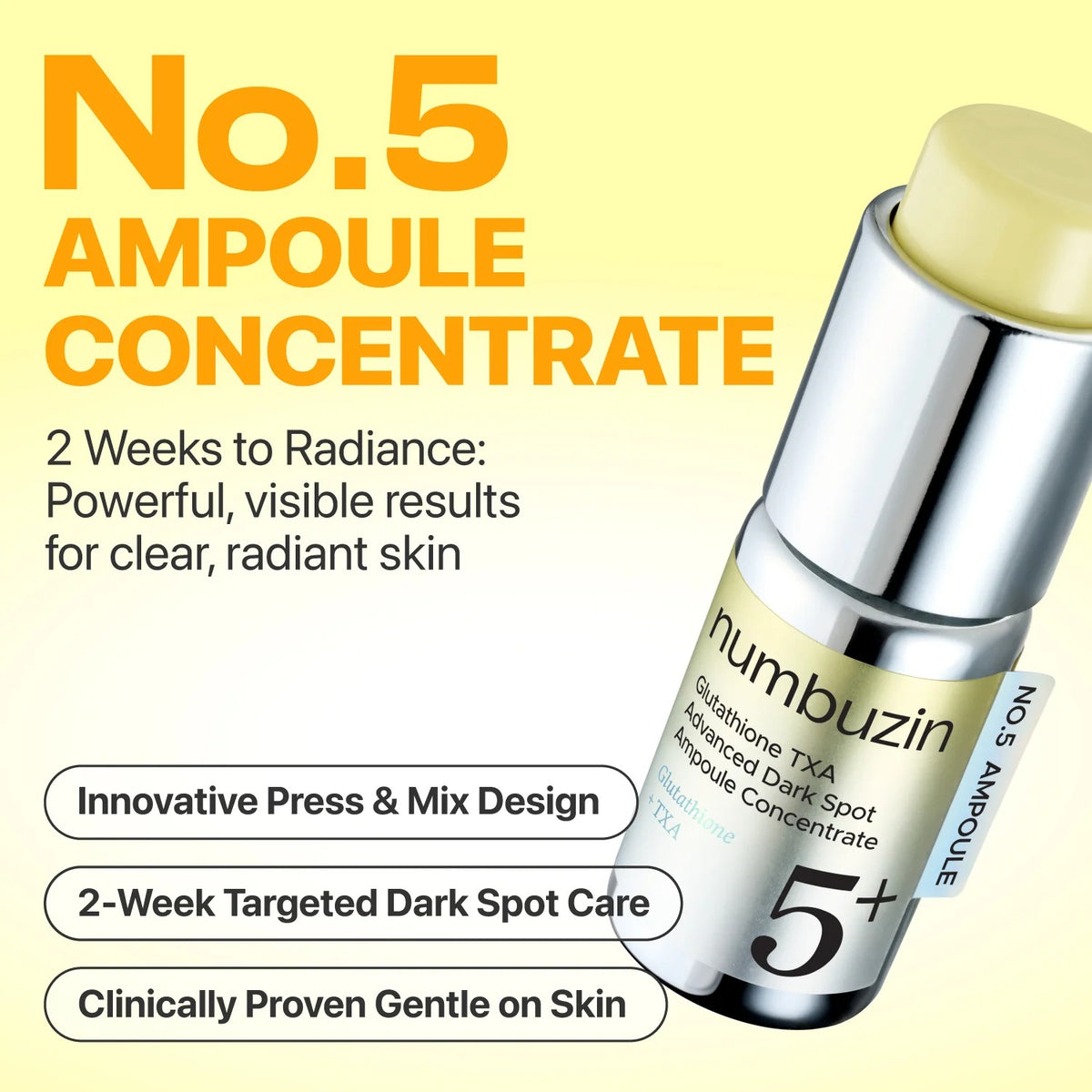 numbuzin - No.5 Glutathione TXA Advanced Dark Spot Ampoule 10.7gm