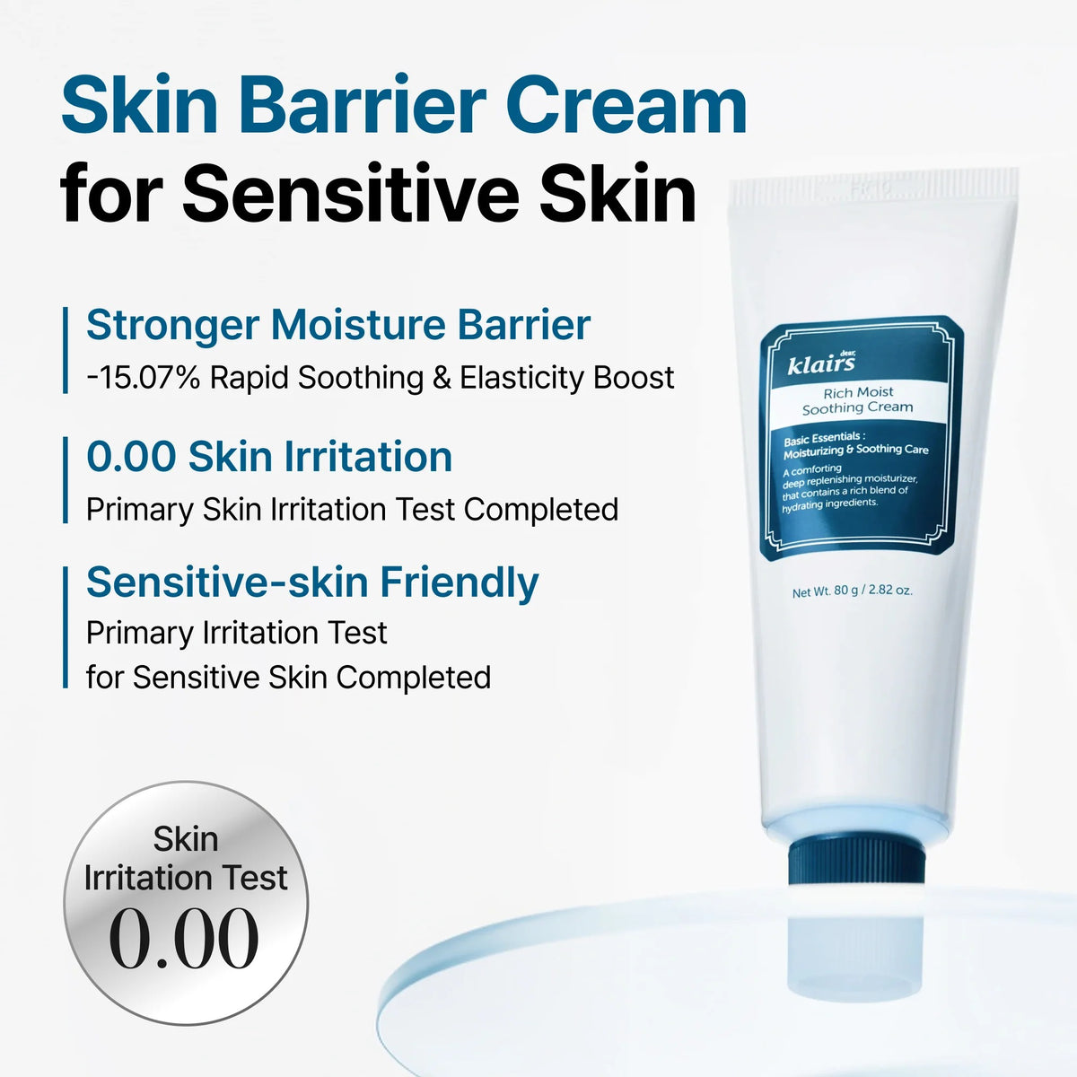 Dear, Klairs - Rich Moist Soothing Cream 80ml