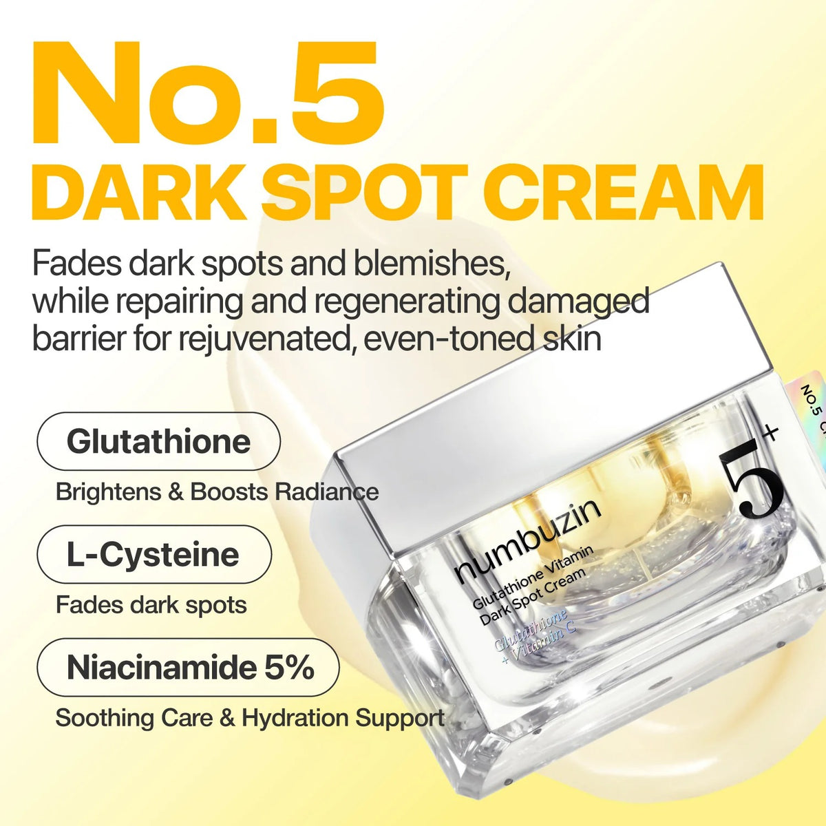 numbuzin - No.5+ Vitamin Glutathione Dark Spot Laser 50ml