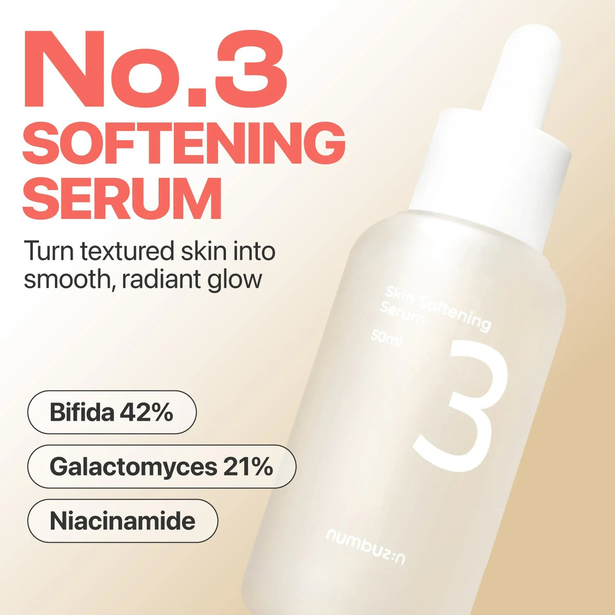 numbuzin - No.3 Skin Softening Serum 50ml