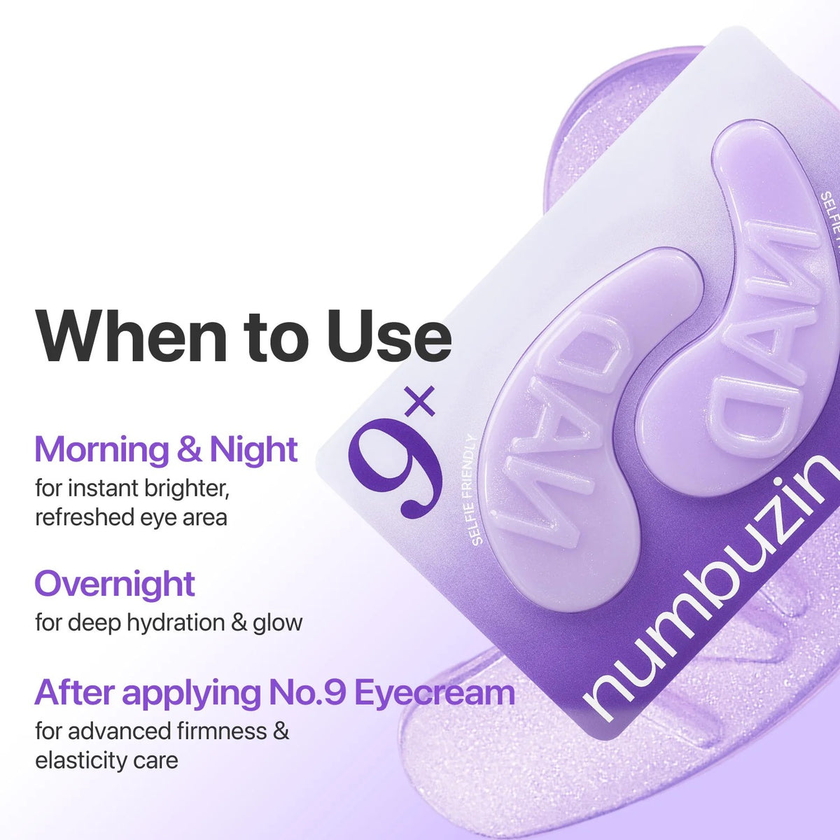 numbuzin - No.9 NAD Collagen Under Eye Patches 5ea