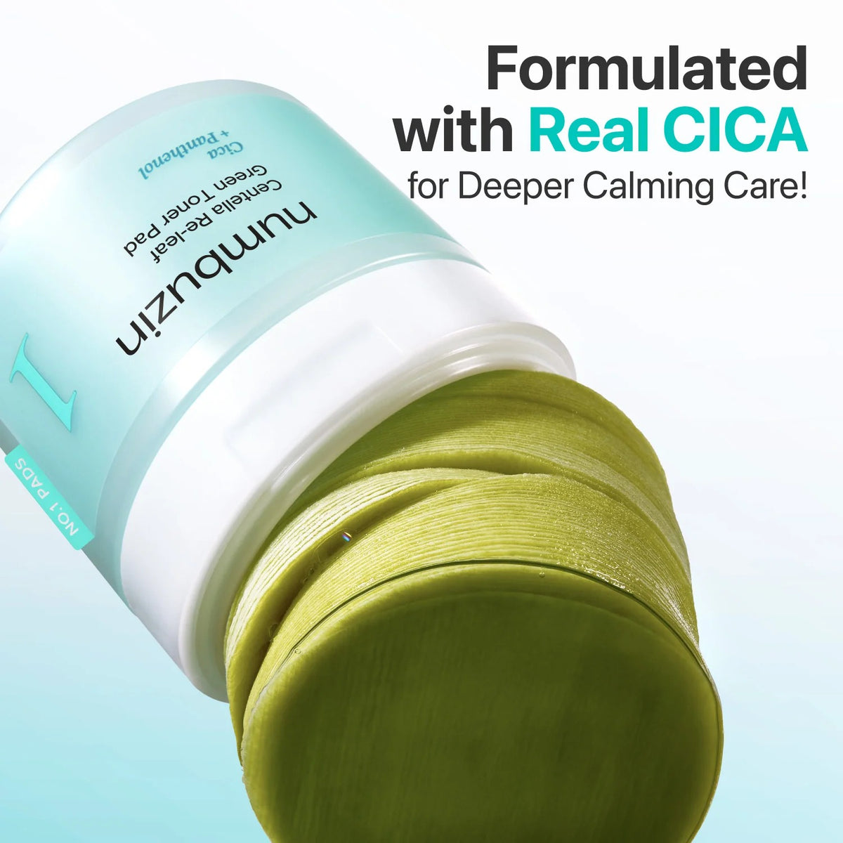 numbuzin - No.1 Centella Re-leaf Green Toner Pad 190ml (70 pads)
