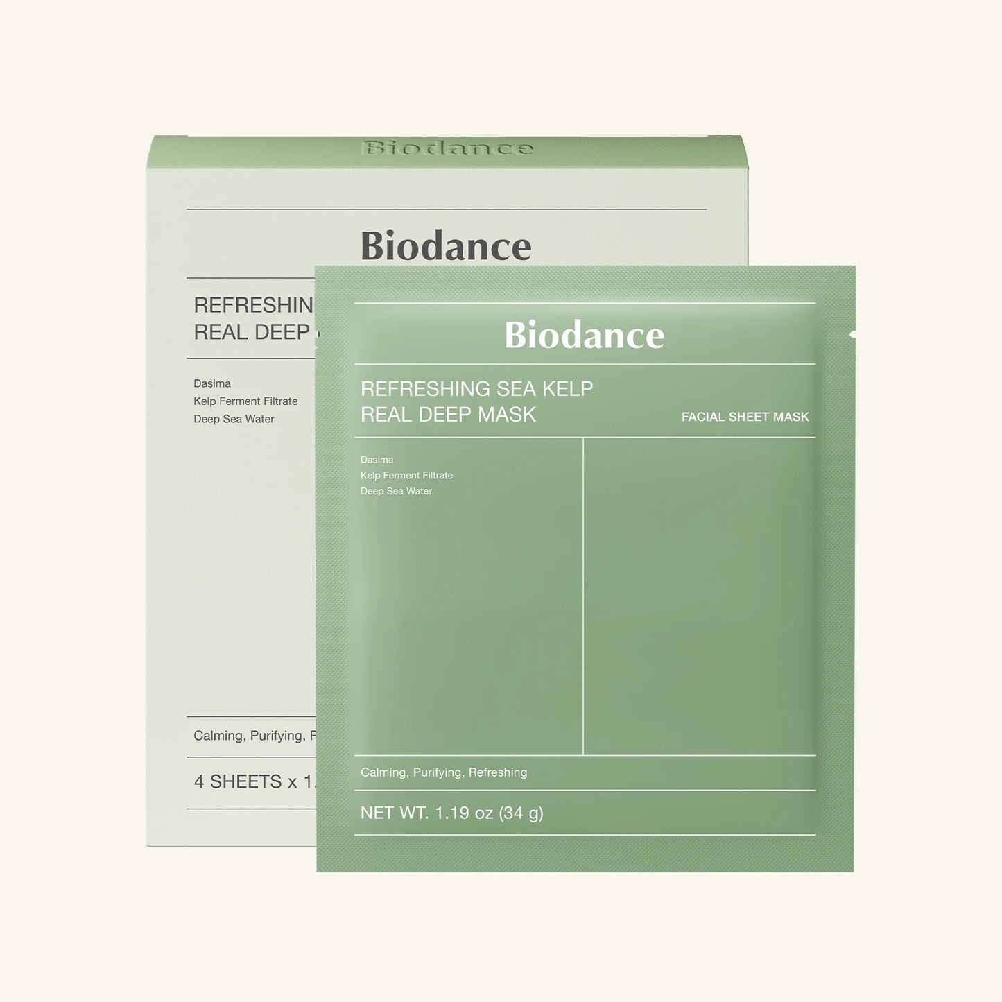 Biodance - Refreshing Sea Kelp Real Deep Mask (4ea)
