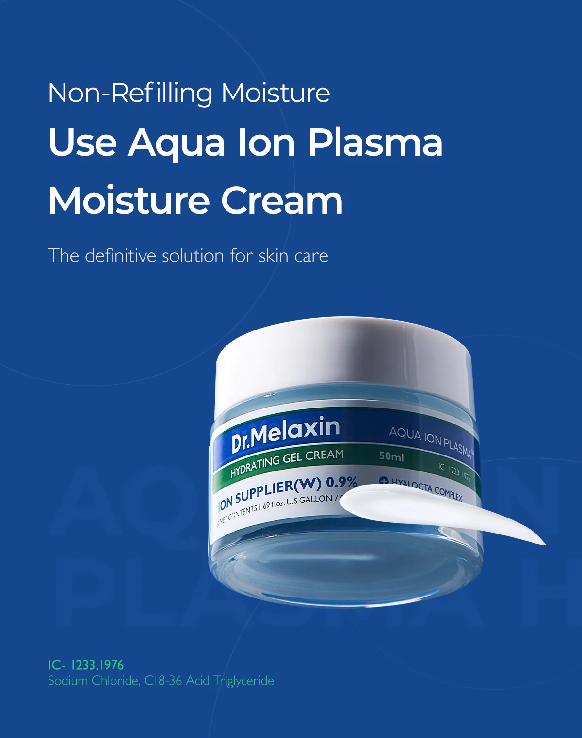 Dr.Melaxin - Aqua Ion Plasma Hydrating Gel Cream 50ml