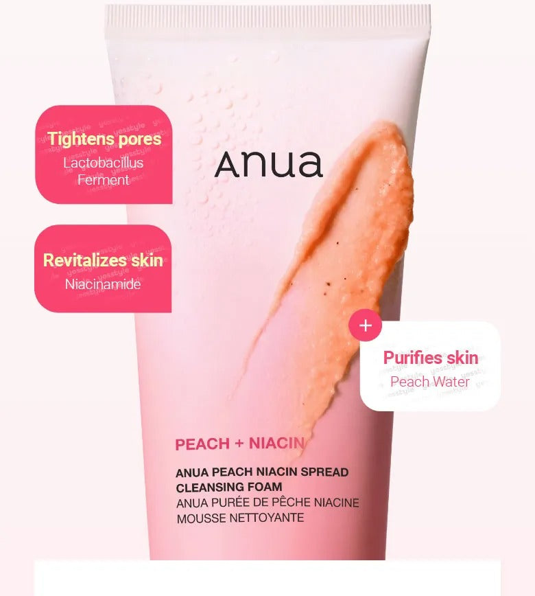 Anua - Peach Niacin Spread Cleansing Foam 150ml