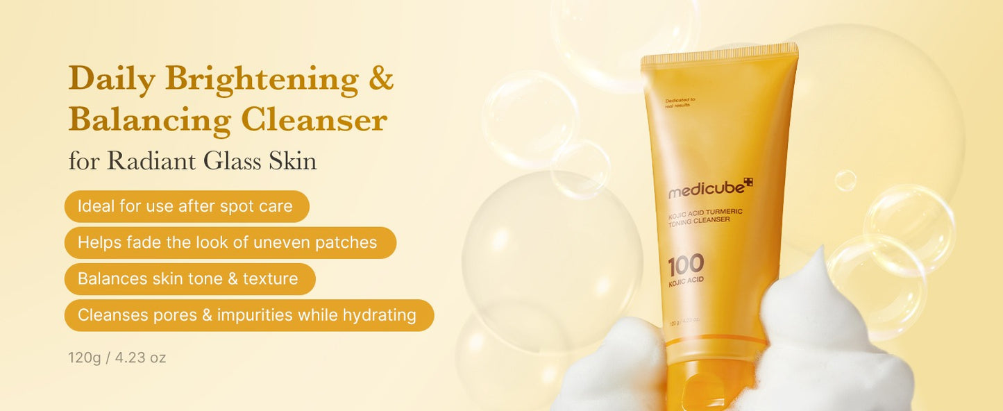 Medicube - Kojic acid turmeric toning cleanser 120g