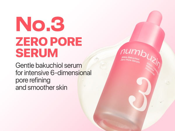 numbuzin - No.3 Bifida Bakuchiol Zero Pore Serum 30ml