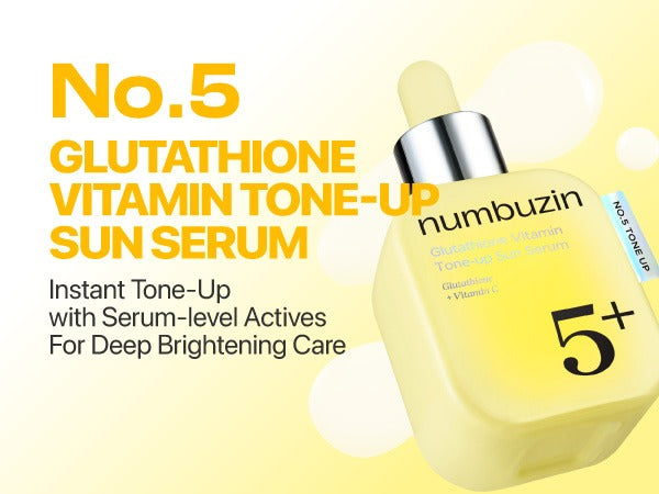 numbuzin - No.5 Glutathione Vitamin Tone-up Sun Serum 30ml
