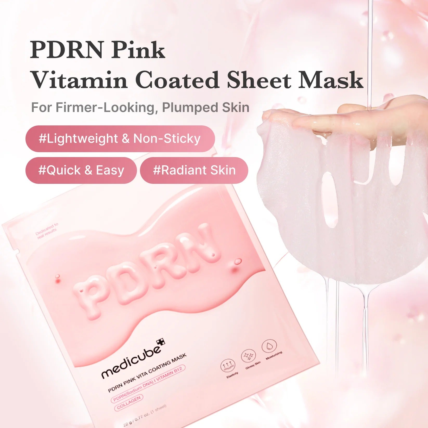 MEDICUBE - PDRN Pink Vita Coating Mask (1ea)