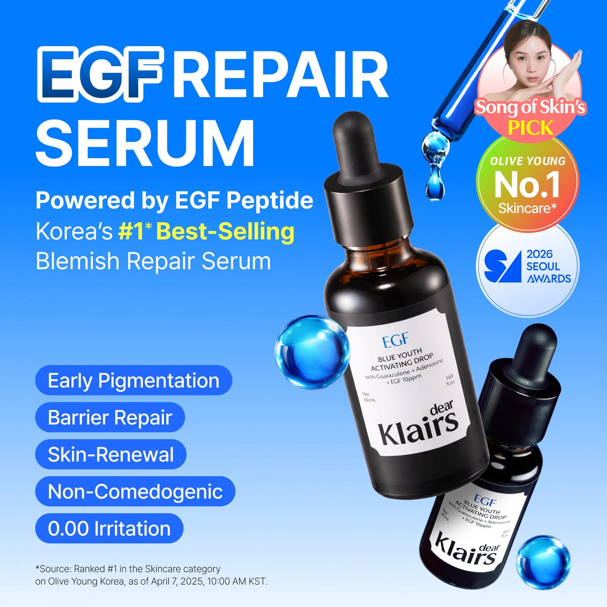 Dear, Klairs - Blue Youth Activating Drop 50ml