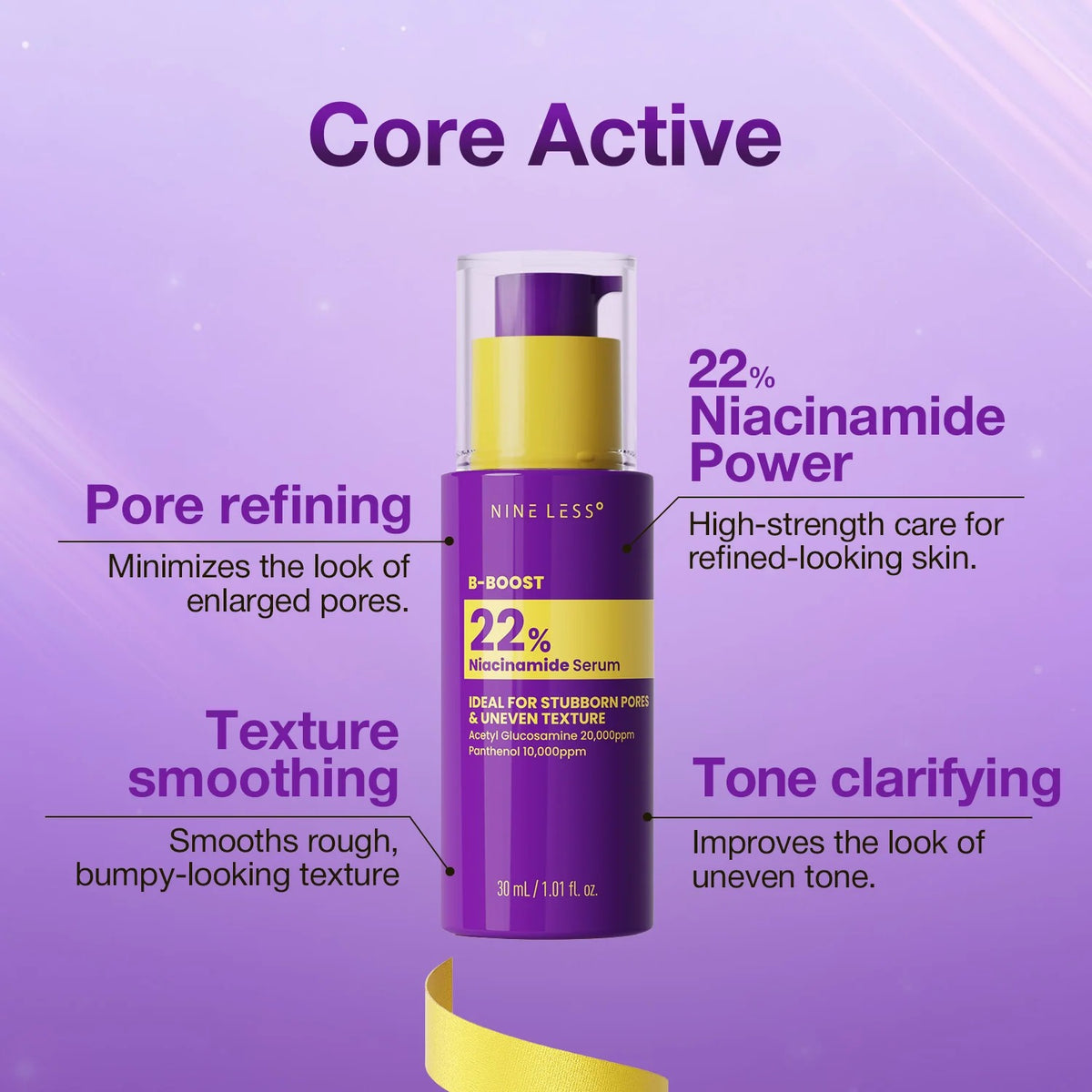 NINELESS - B-BOOST 22% Niacinamide Serum 30ml