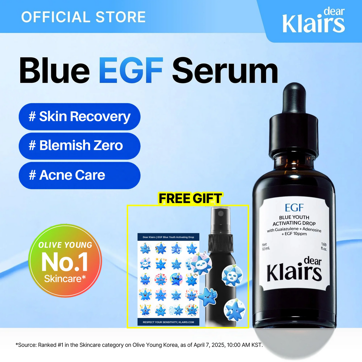 Dear, Klairs - Blue Youth Activating Drop mini 10ml