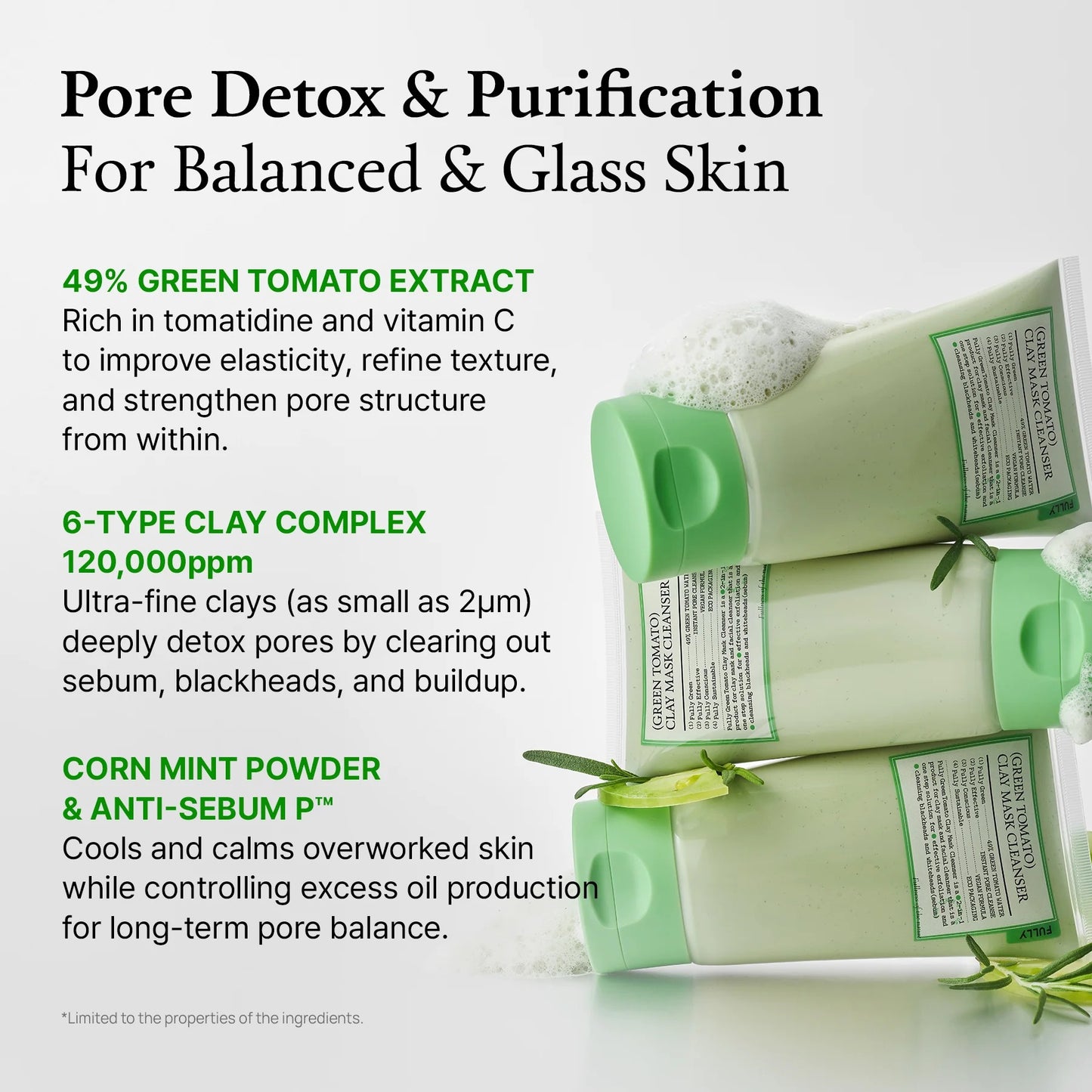 Fully - Green Tomato Clay Mask Cleanser 120ml