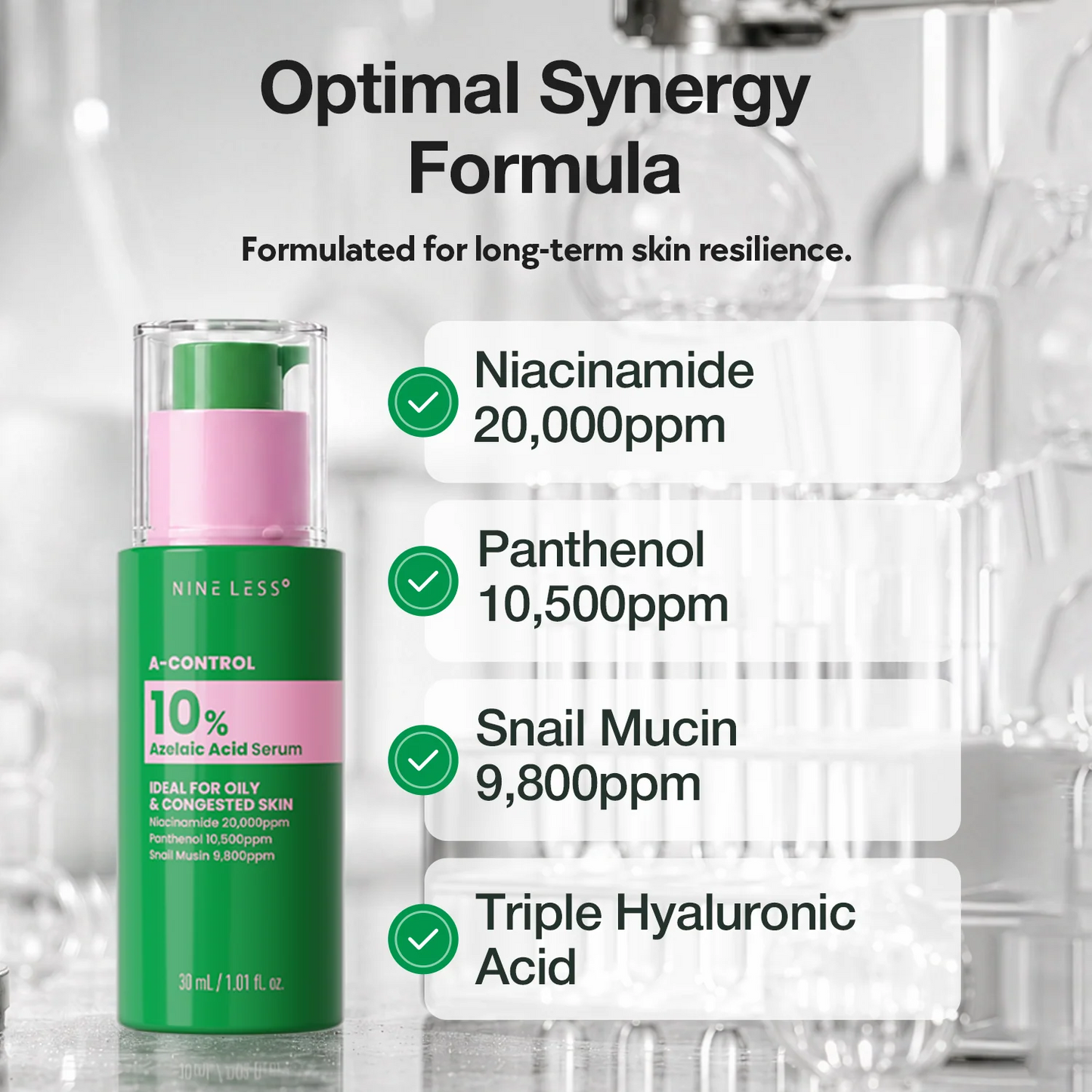 NINELESS - A-Control 10% Azelaic Acid Serum 30ml