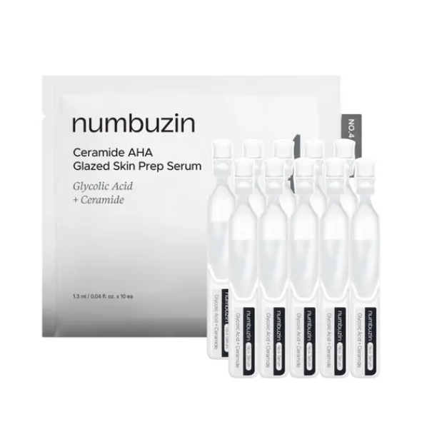 numbuz:n - No.4 Ceramide AHA Glazed Skin Prep Serum Vial Set 1.3ml x 10 vials